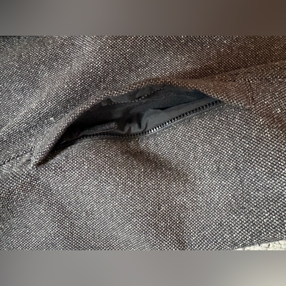 Lululemon Grey Hooded Long Fleece Lined Coat Full Zip Jacket - Picture 9 of 12